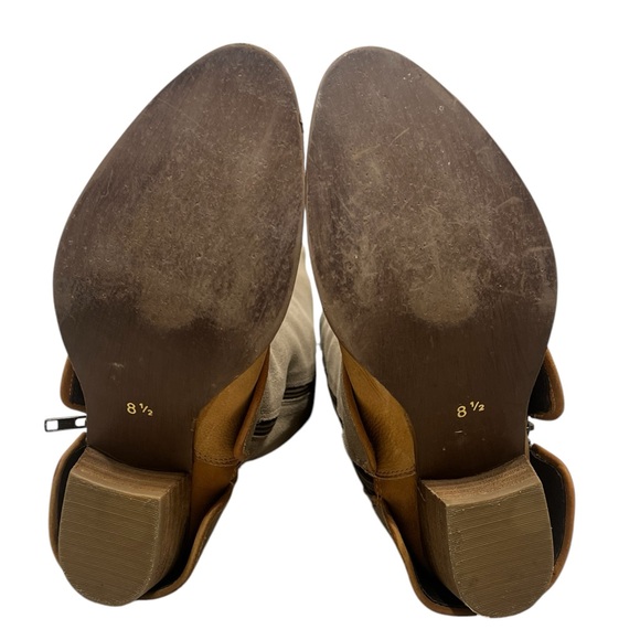 Diba True Santa Cruza Suede and Leather knee high boots dust gray cognac tan 8.5 - Picture 10 of 14